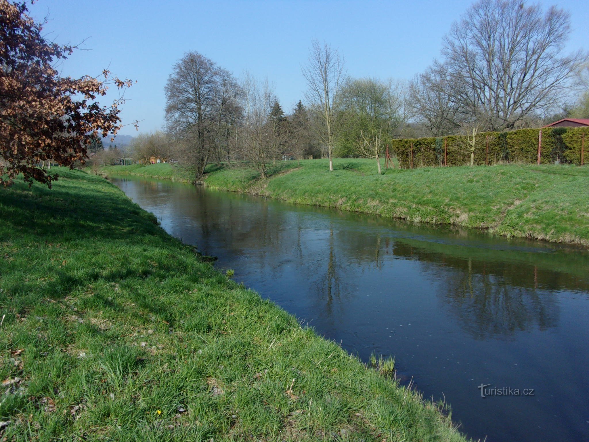 die Route von Česká Lípa über Ploučnice