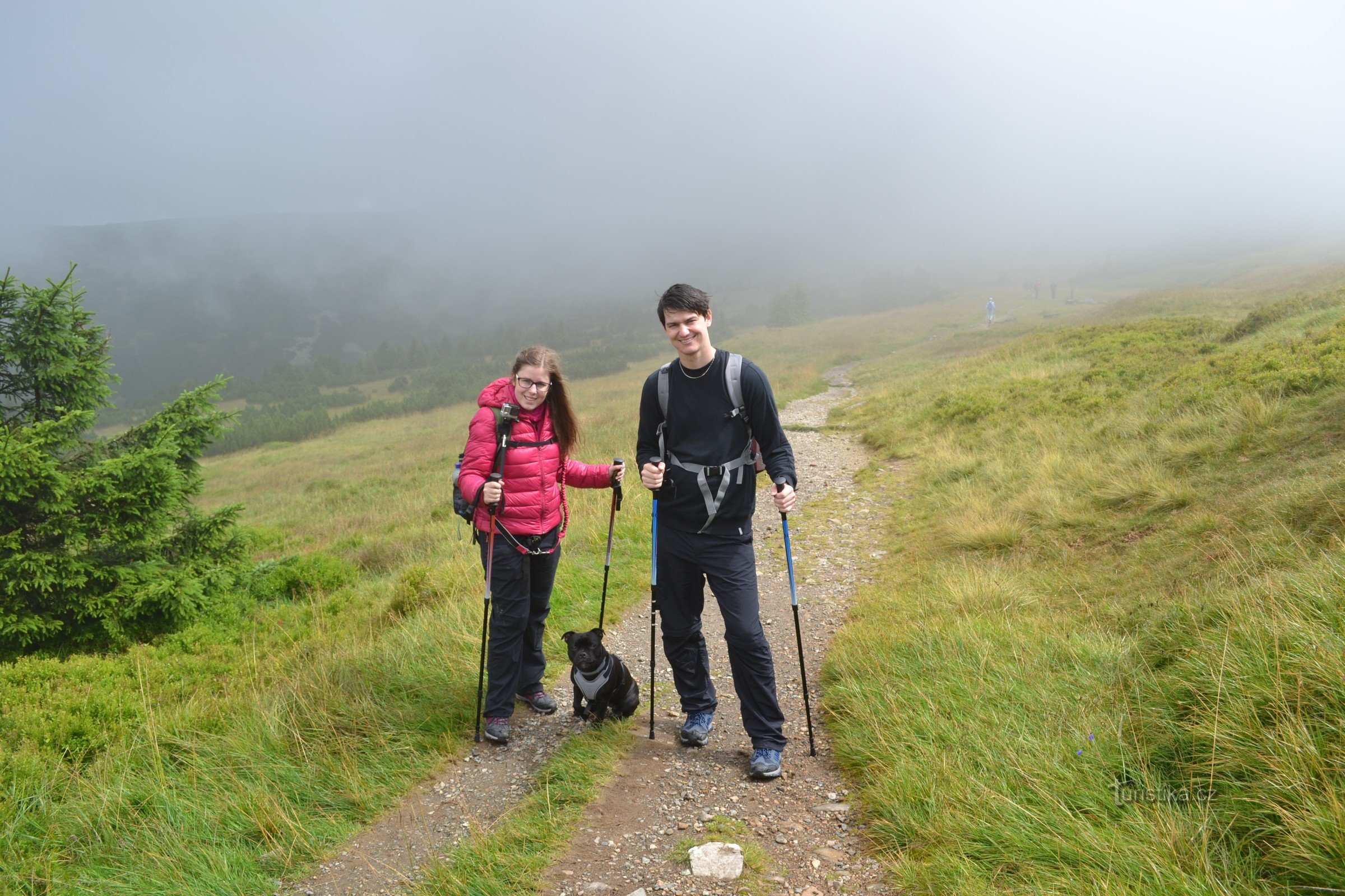 La route de Kozí hřbetů à Luční bouda