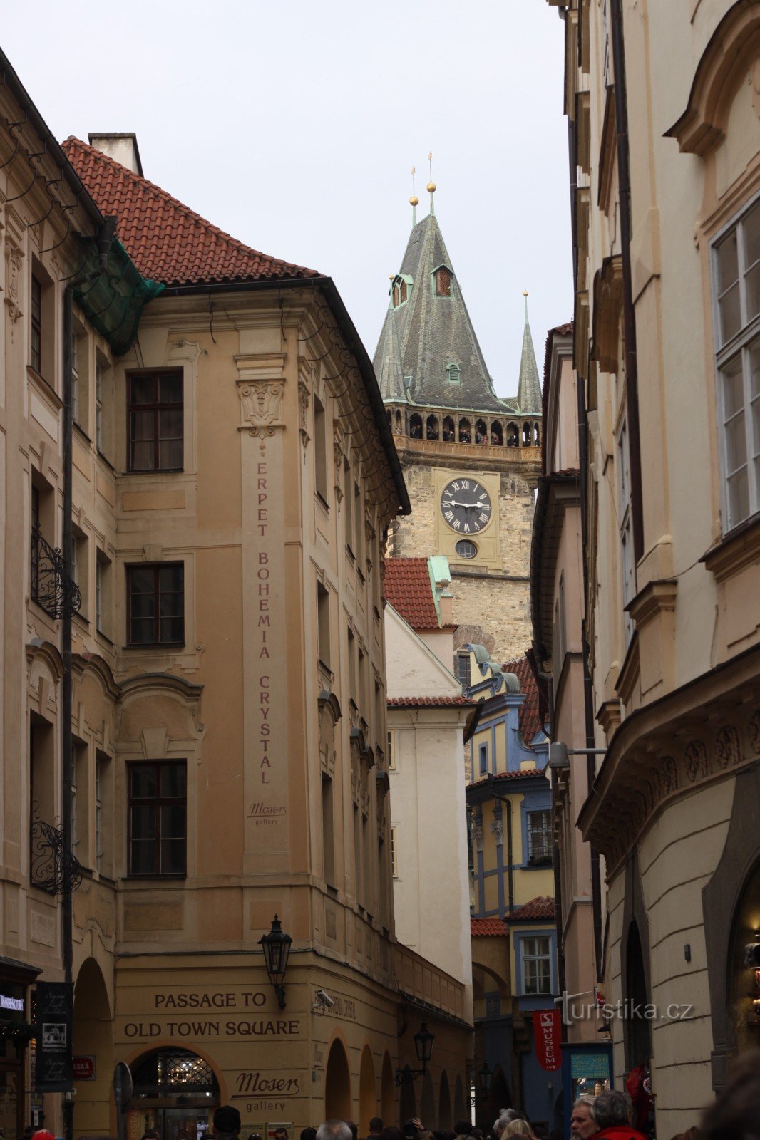 trajet de Műstek à la place de la vieille ville