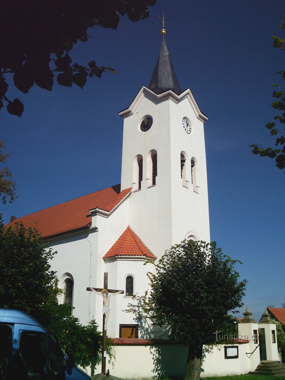 Čestlice - kyrkan St. Procopius