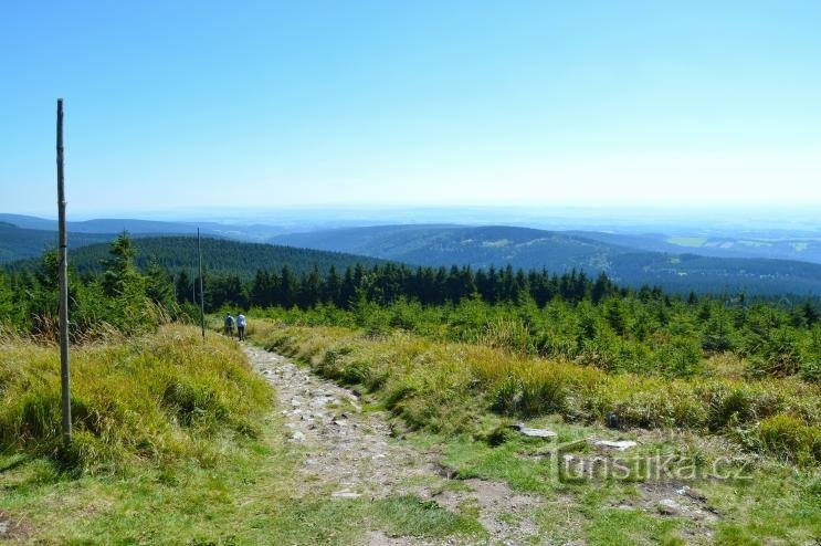 Auf dem Weg zum Aussichtsturm Velká Deštná (c) Jan Špelda