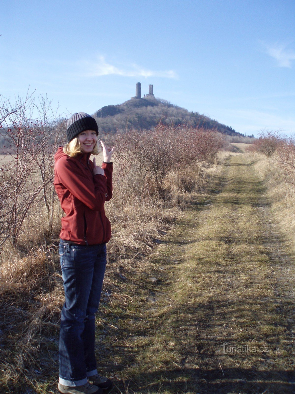 de camino a Házmburk desde el pueblo de Slatina