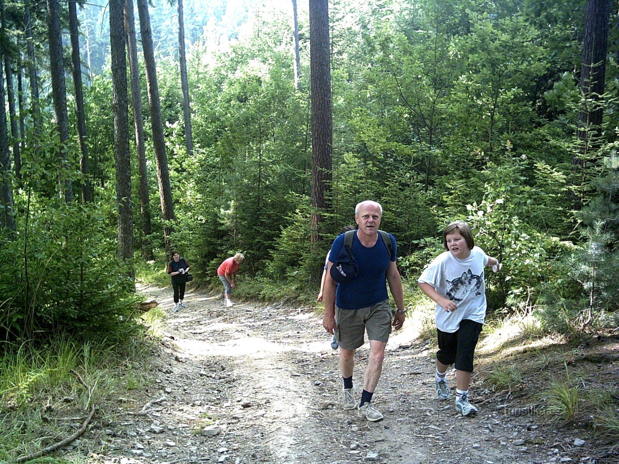 auf dem Weg zum Aussichtsturm