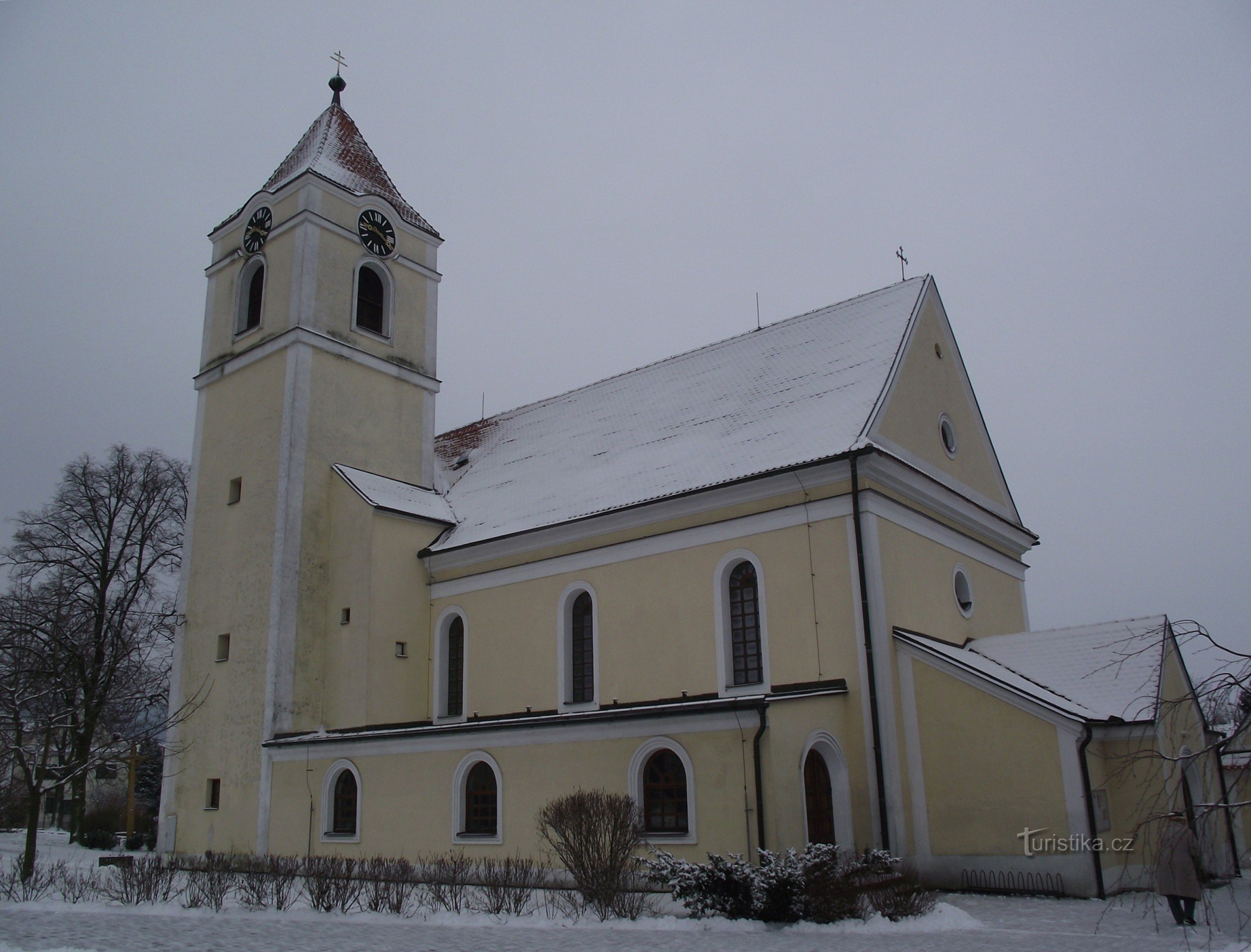 Cetkovice - kyrkan St. Filip och Jakob