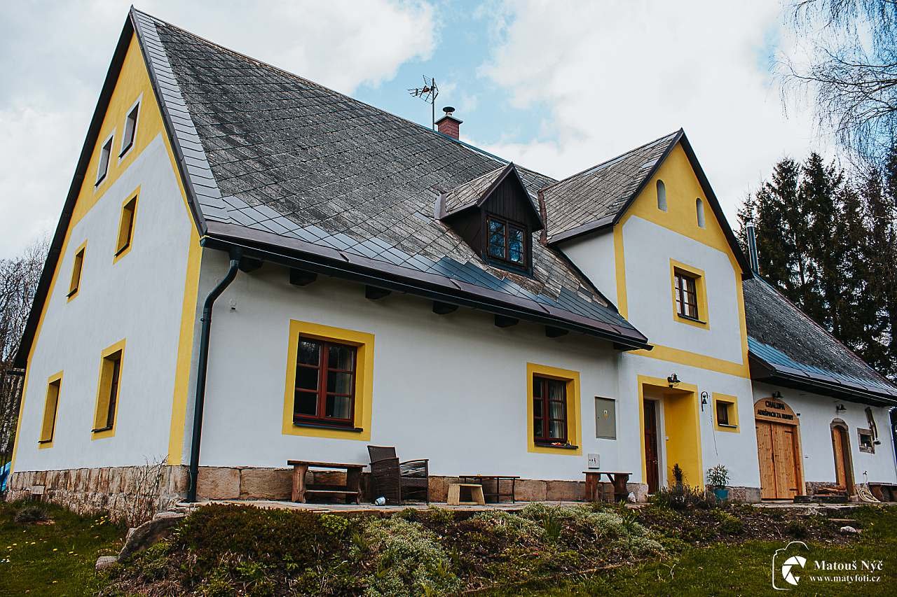 Hütte Adršpach hinter Humny