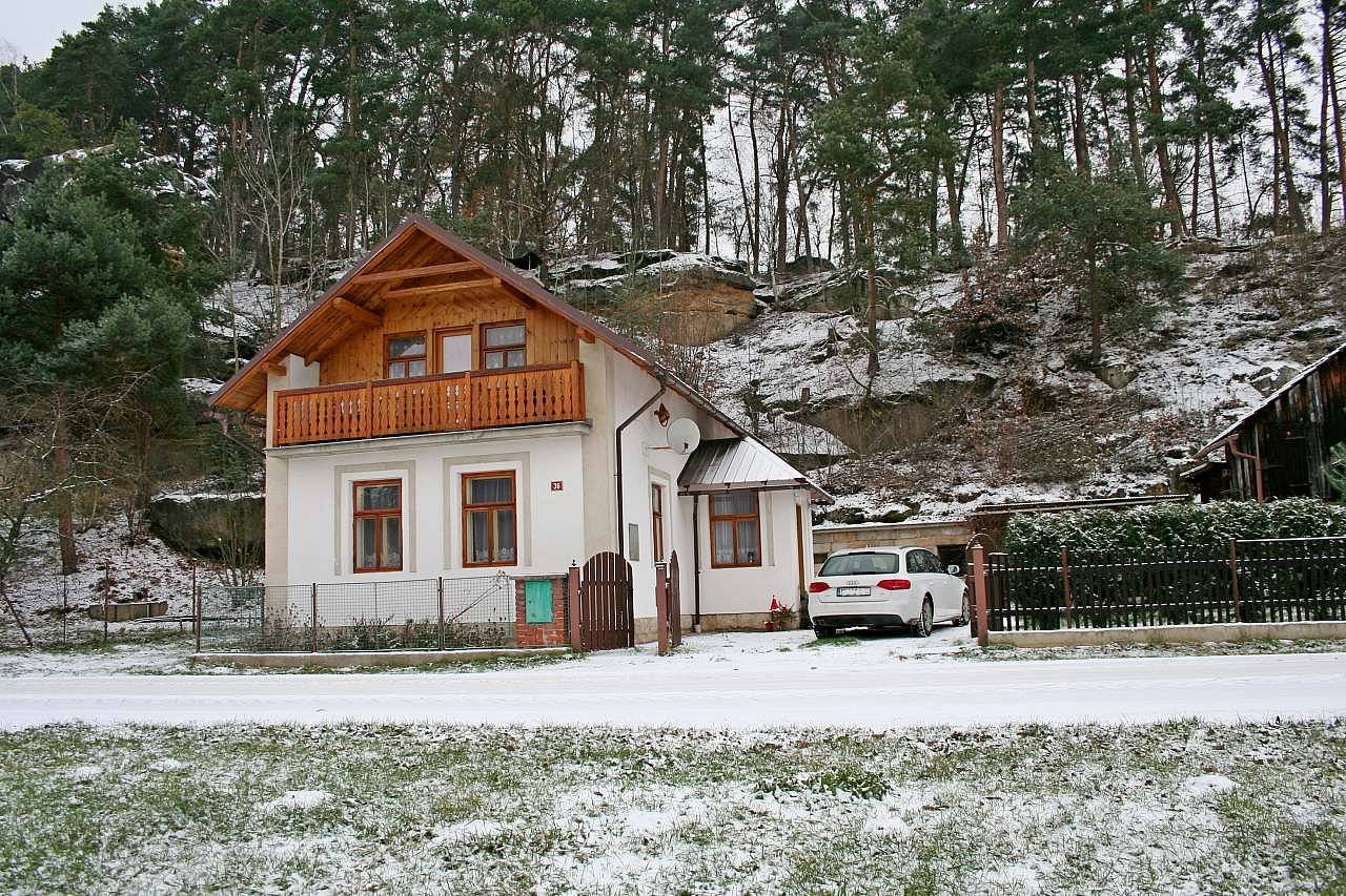 Chalupa Branžež 36 v zimě