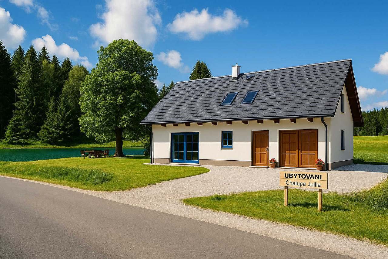 Chalupa Julia s jezírkem