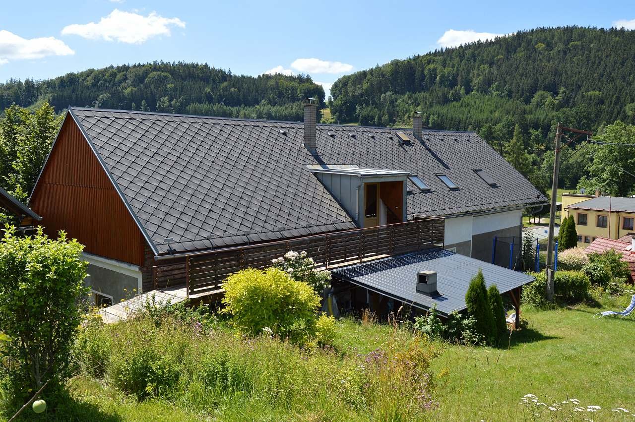 Un chalet sur la colline de Záchlumí