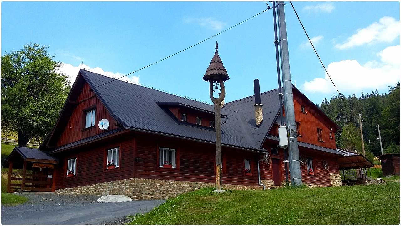 Hütte unter der Bukowina.