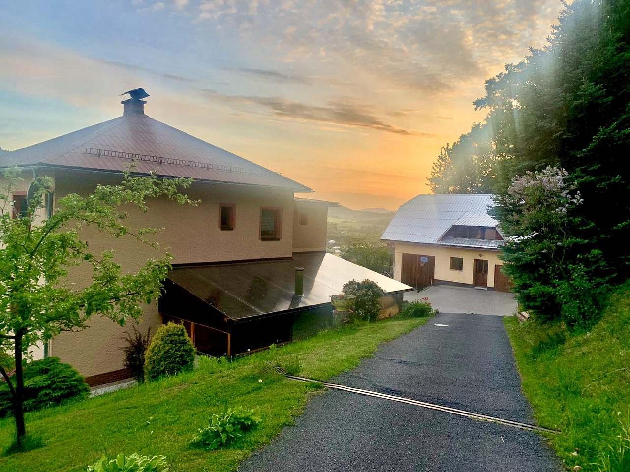 Ferienhaus unter Posklu-Ankunft