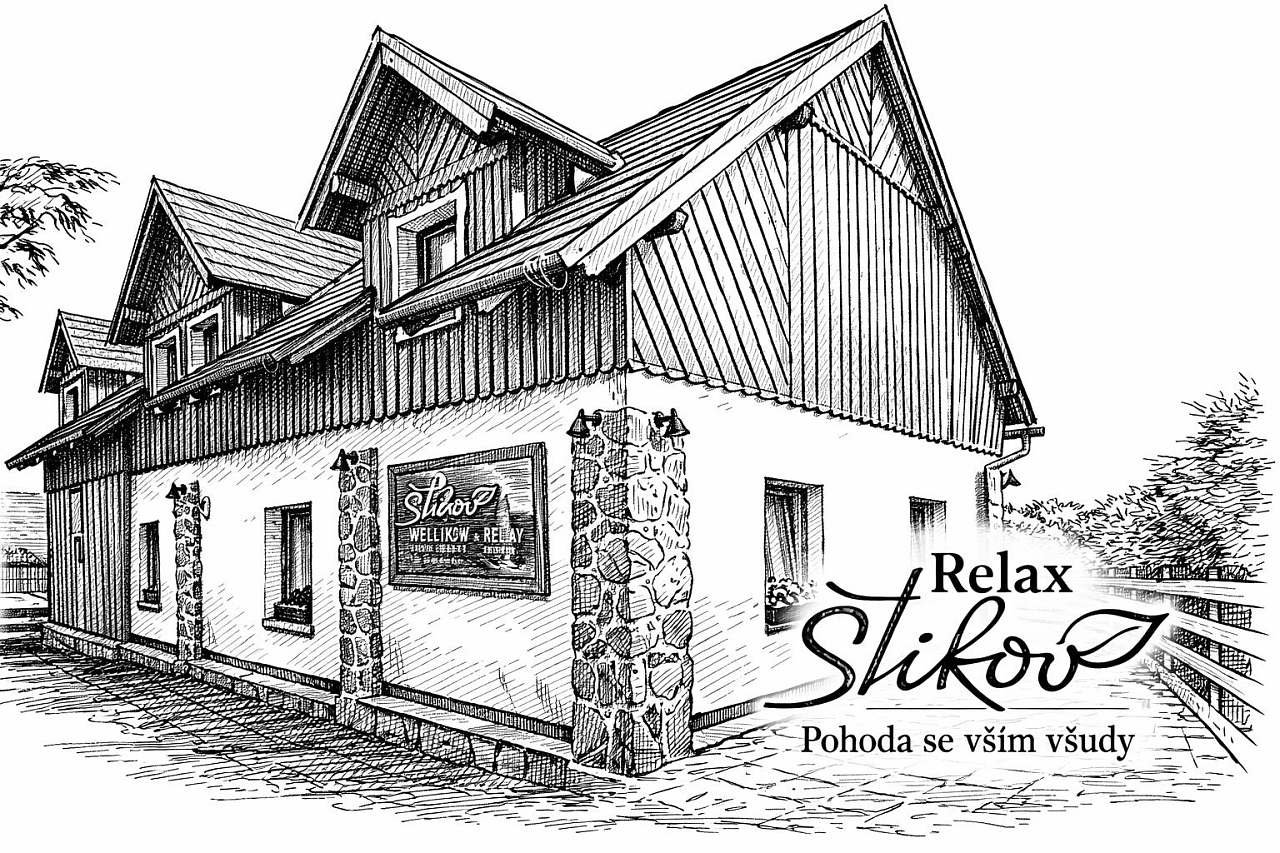 Chalupa Štikov s privátním wellness v Podkrkonoší