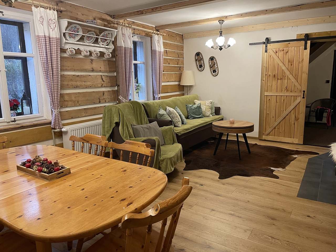 Chalupa U dobré pohody obývací místnost