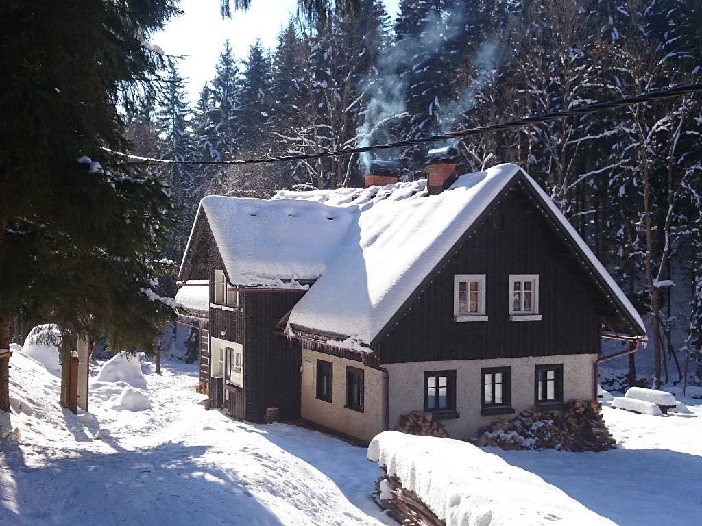 Víkendház Horníký Vítkovice közelében, az Óriás-hegységben