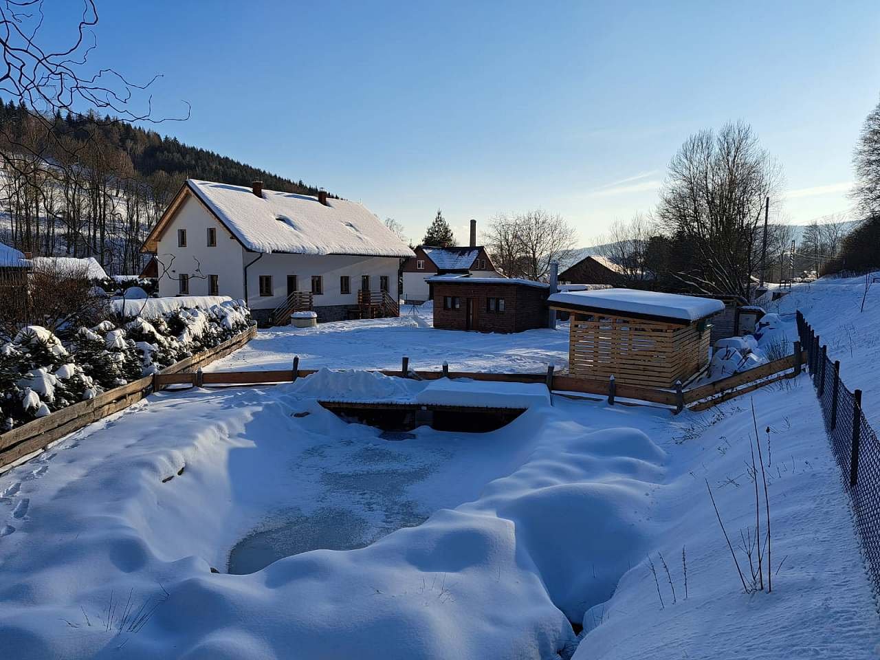 chalupa "U mlynářů" zimní