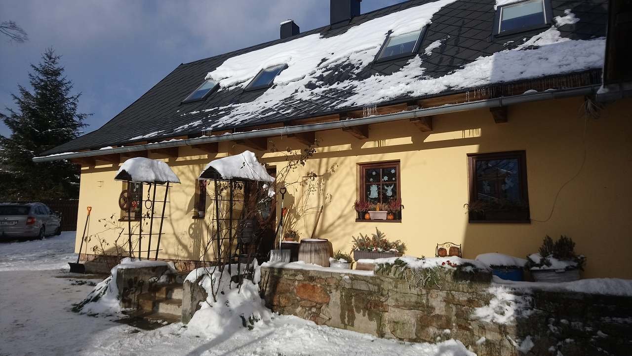 Sommerhus ved Červená Voda-strømmen