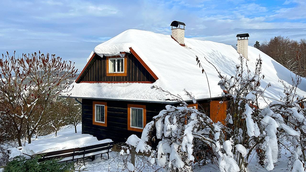 Chalupa u Procházků, Santov - pam. cykloturistický rozcestník
