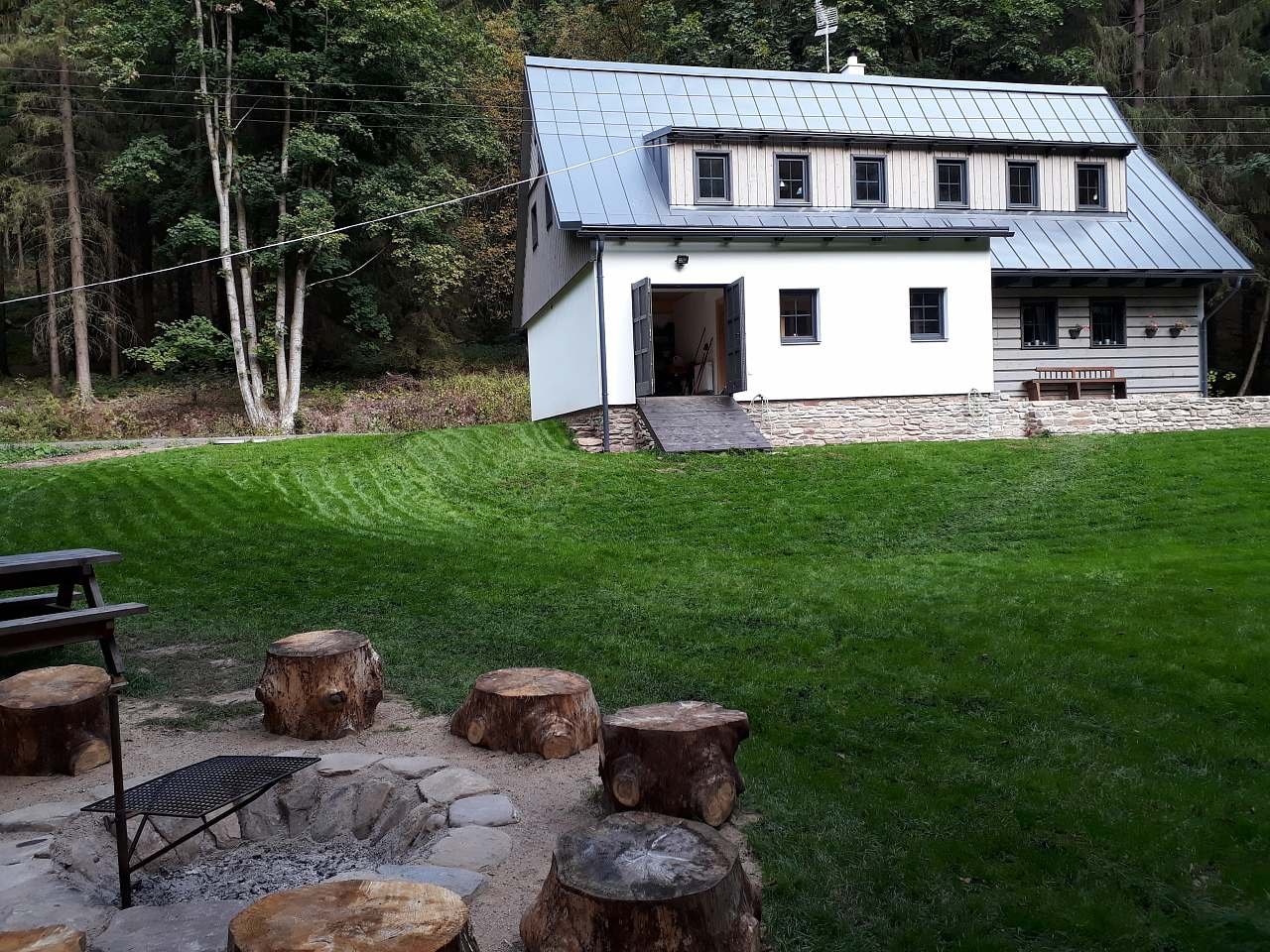 Cottage U Sama, vue depuis le ruisseau