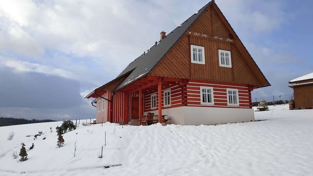 Cottage in de winter