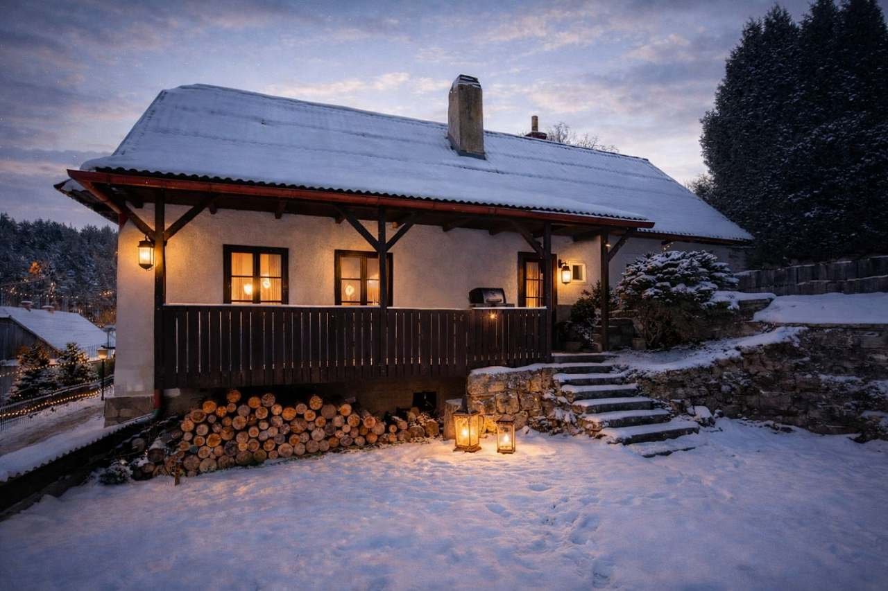 Chalupa Vítějeves - zima