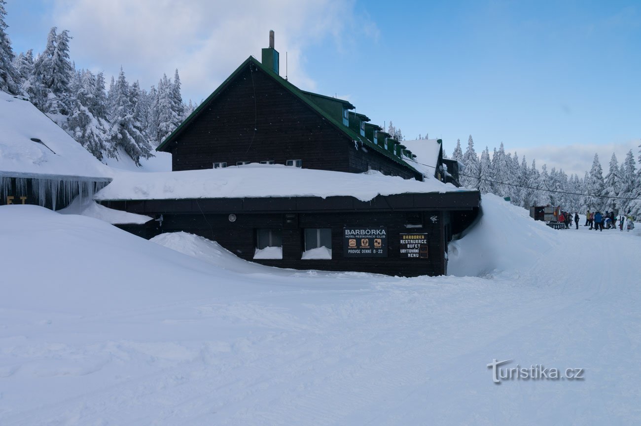 Chata Barborka - winter