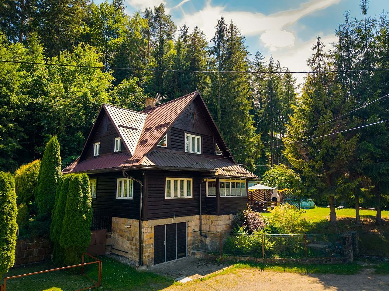 Chata Horní Bečva s bazénem a vnitřní vířivkou