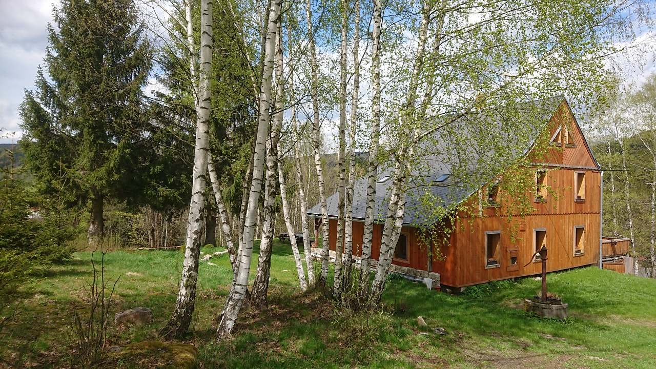 Chalet rinteillä kesällä