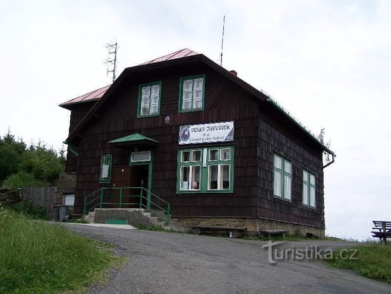 Hütte auf Velky Javorník