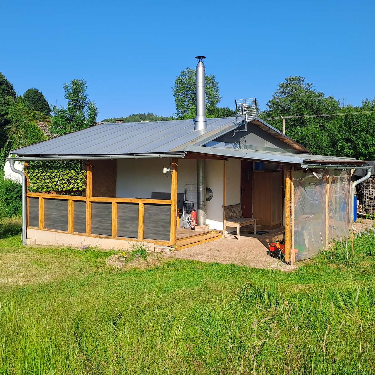 Chata s bazénem v Podkrkonoší