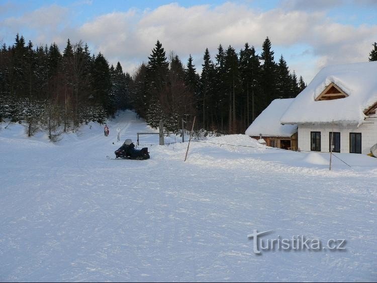 Hütte mit Erfrischungen