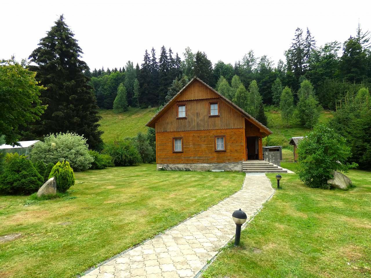 Cottage with a garden