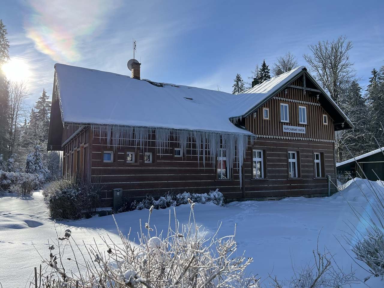 Chata Švýcarský dvůr - zima