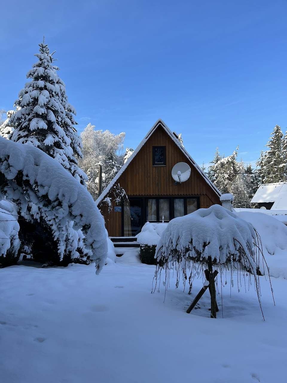 Chata Tři Studně - zima