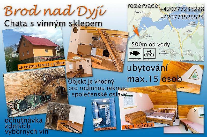 Víkendház Pálava Brod nad Dyjí közelében