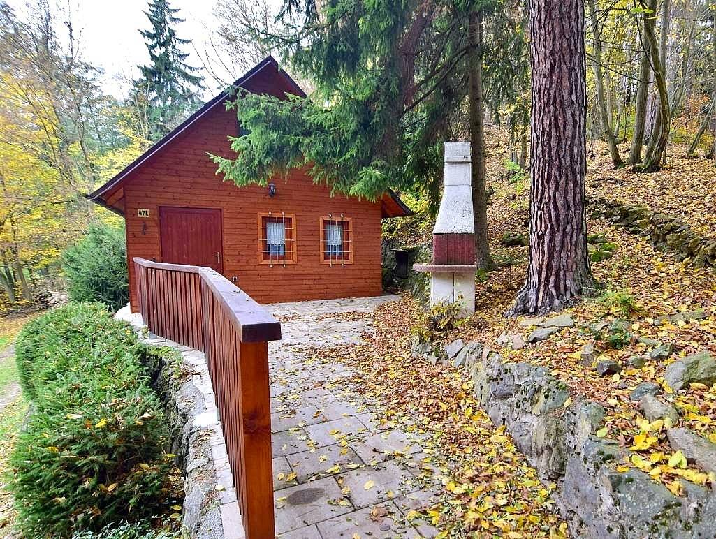 Ferienhaus im Wald Unterkunft Lubné