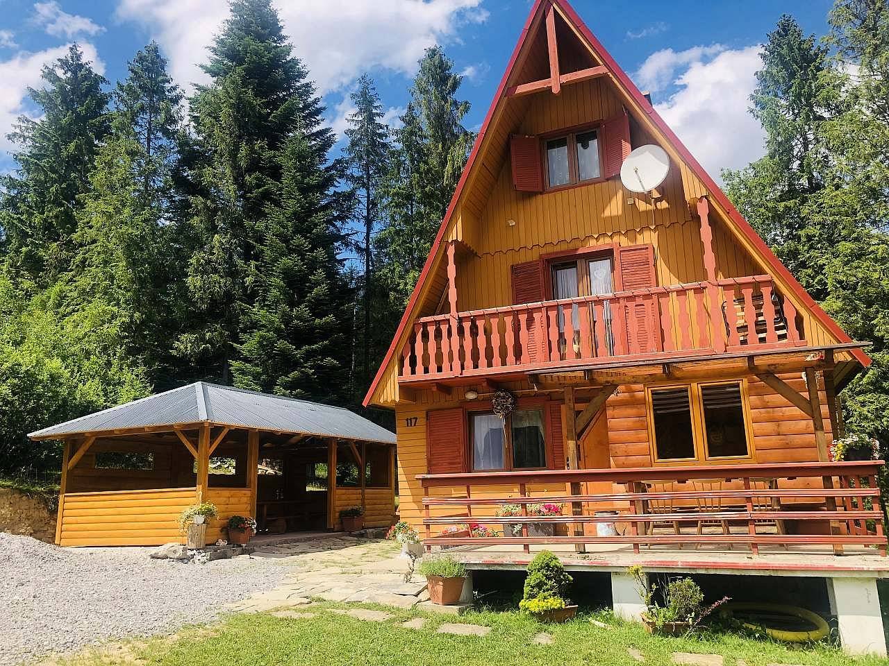 Chata Yeti v Tatrách na samotě v lese