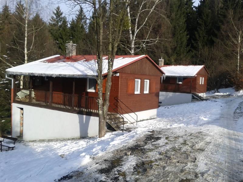 MIDOS-hutten - hutten nr. 2 en nr. 3 in de winter