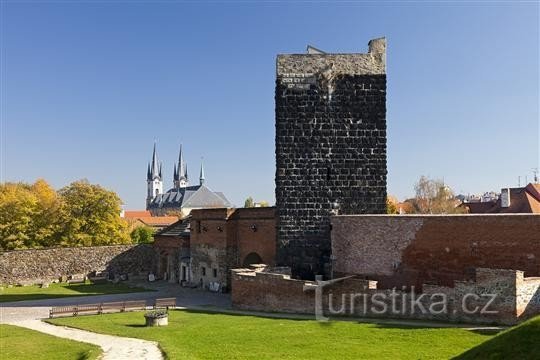 Cheb slott från guidens synvinkel