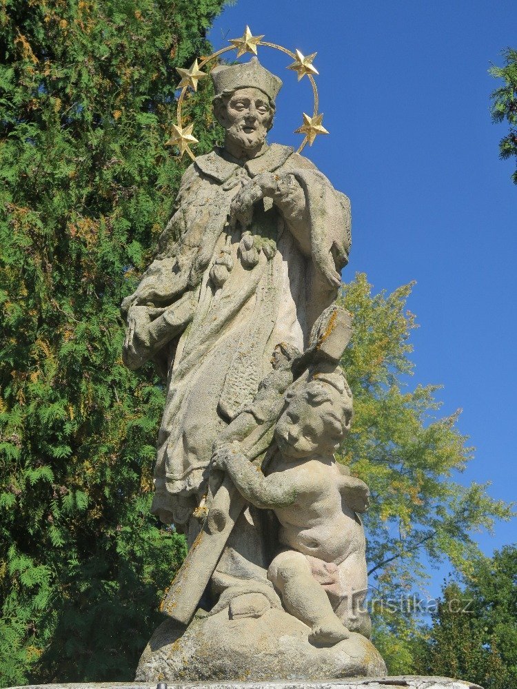 Chelčice - Statue des hl. Jan Nepomuký