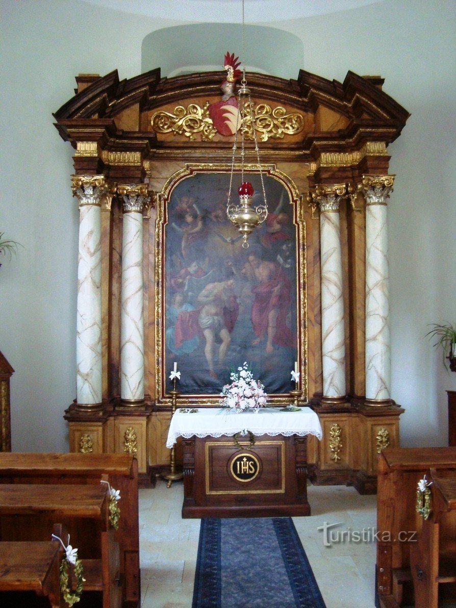 Chlumec nad Cidlinou-Karlova Koruna-P. Mary-interior-Photo: Ulrych Mir 受胎告知礼拝堂。