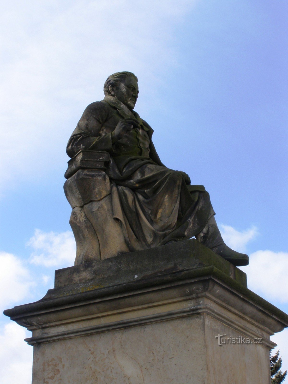 Chlumec nad Cidlinou - monument over Václav Kliment Klicpera