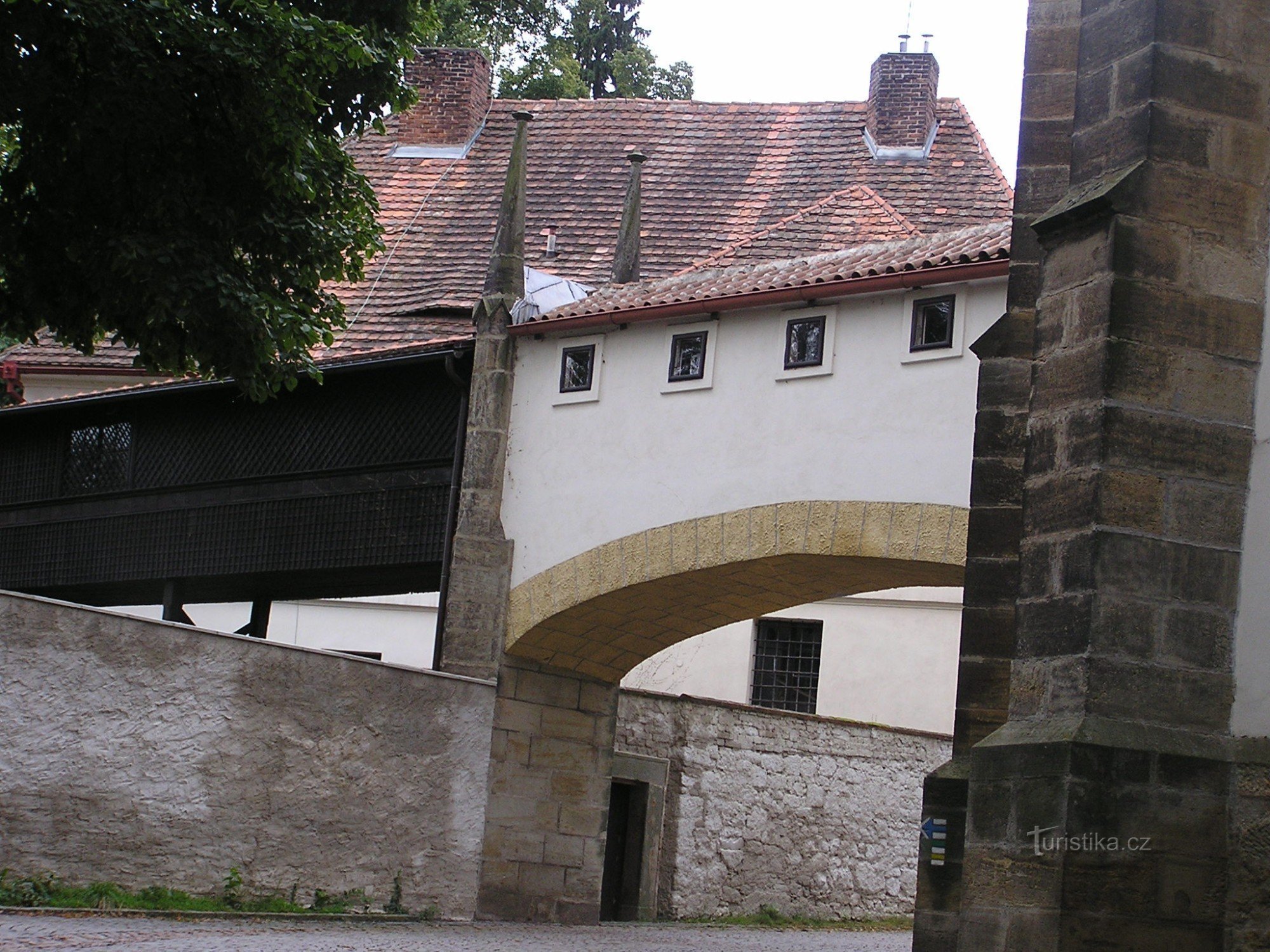 couloir du château à l'oratoire