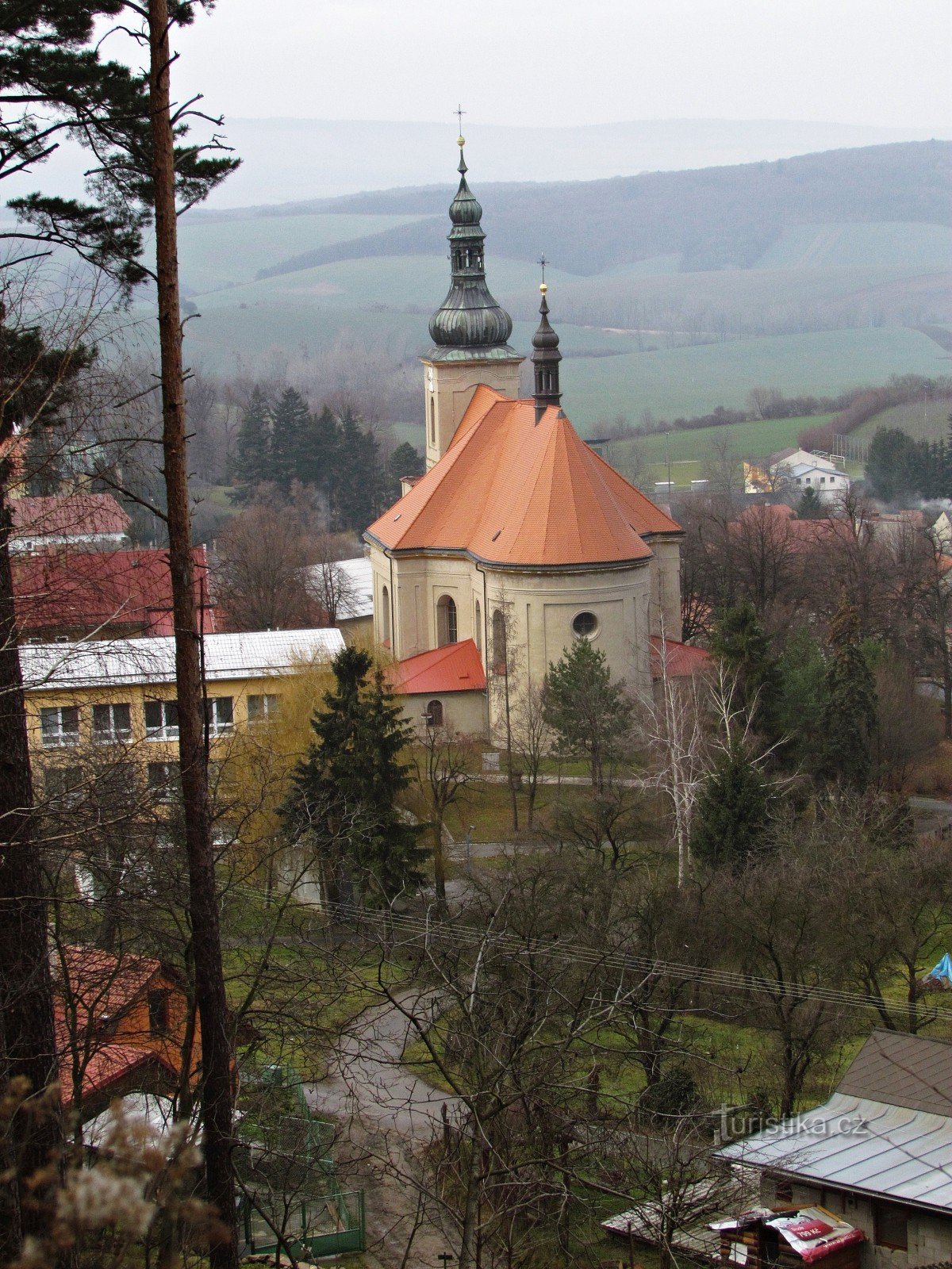 Chřiby - Костел Успіння Пресвятої Богородиці в Стрілках