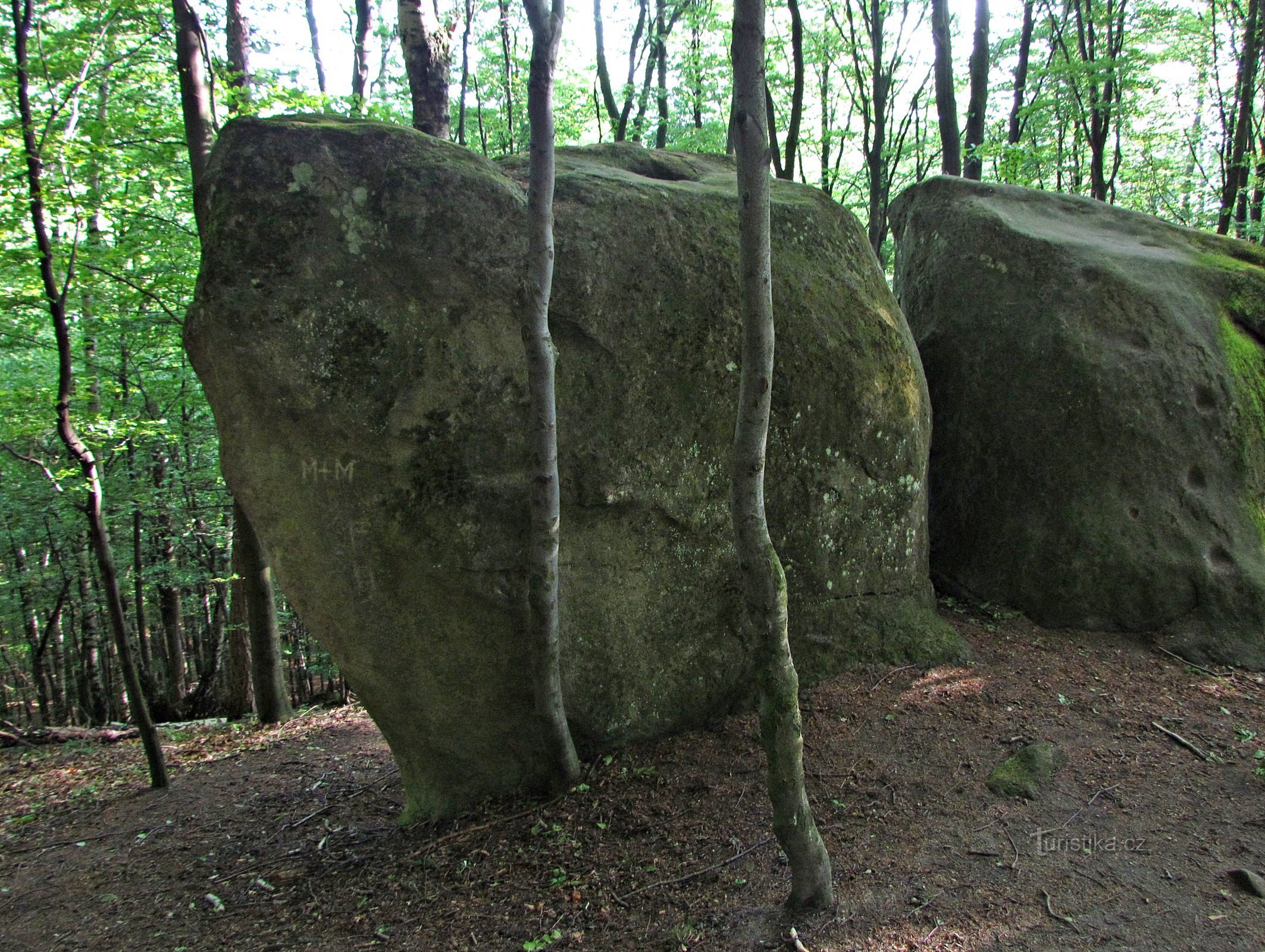 Chřiby - Μικρή και μεγάλη πέτρα Buchlovský