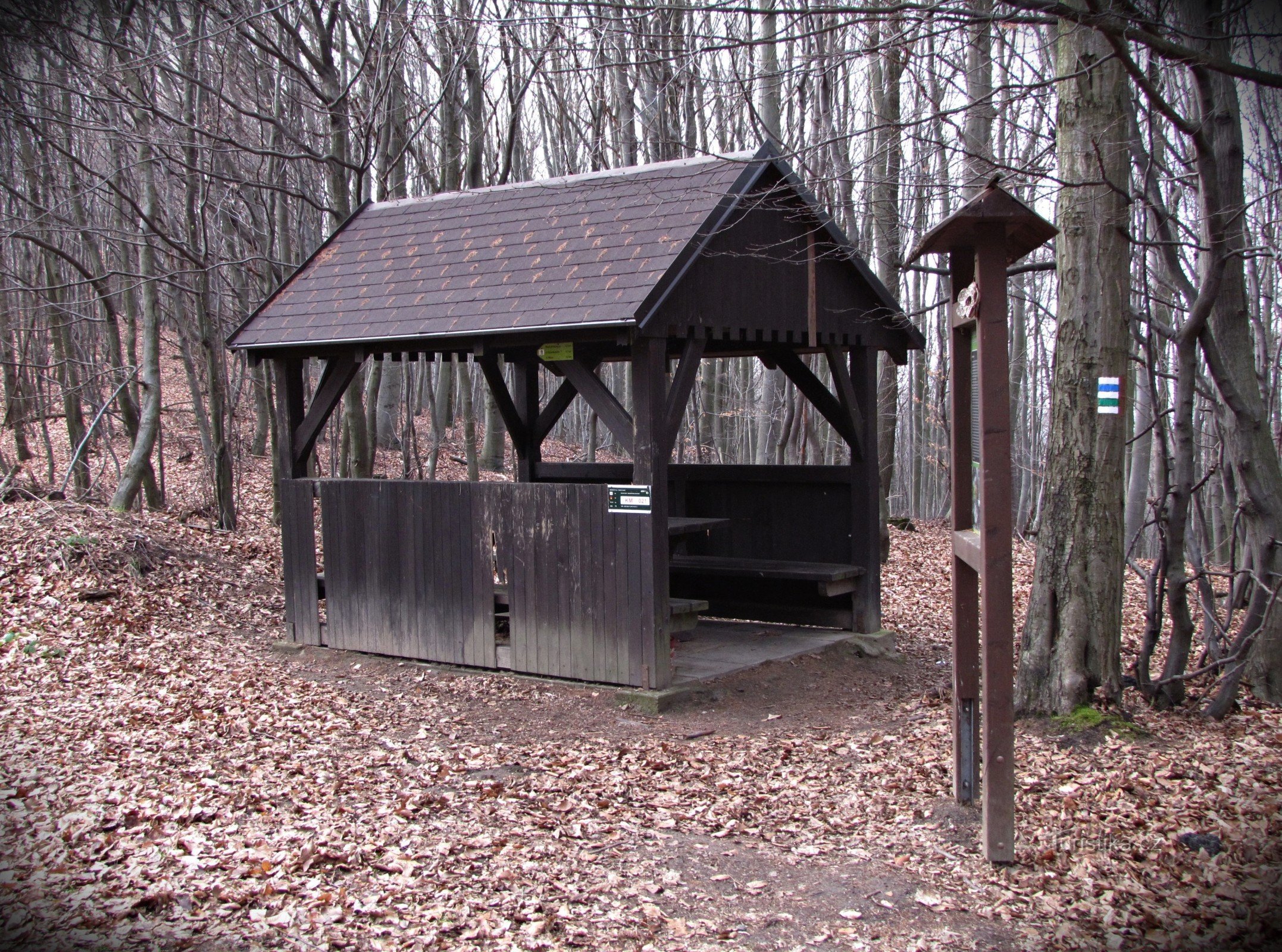 Chřiby - resting place near the Green Picture