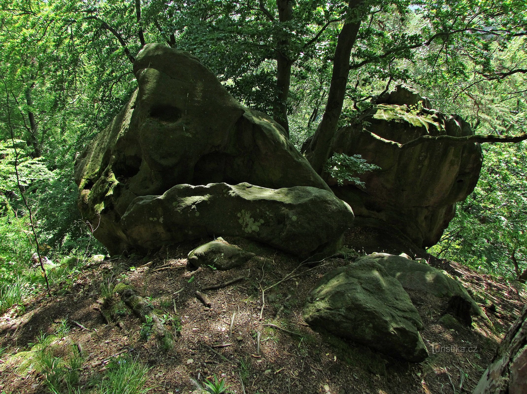 Chřiby - uma cidade rochosa em Barborka