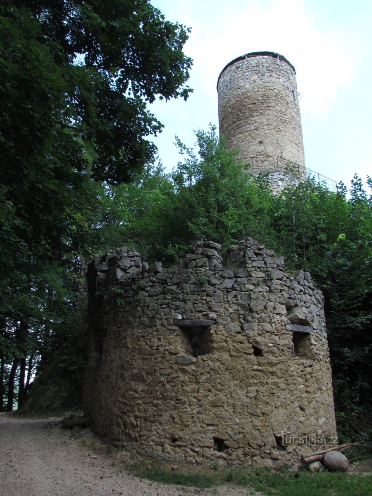 Chřiby - ruinerne af Cimburka slot