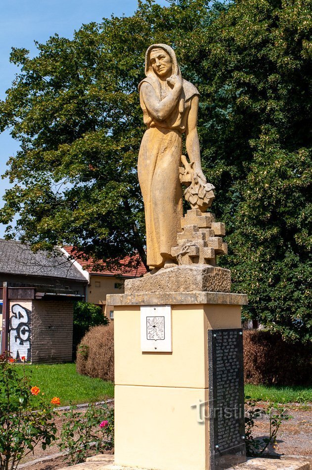 Chropyně - krigsmindesmærke