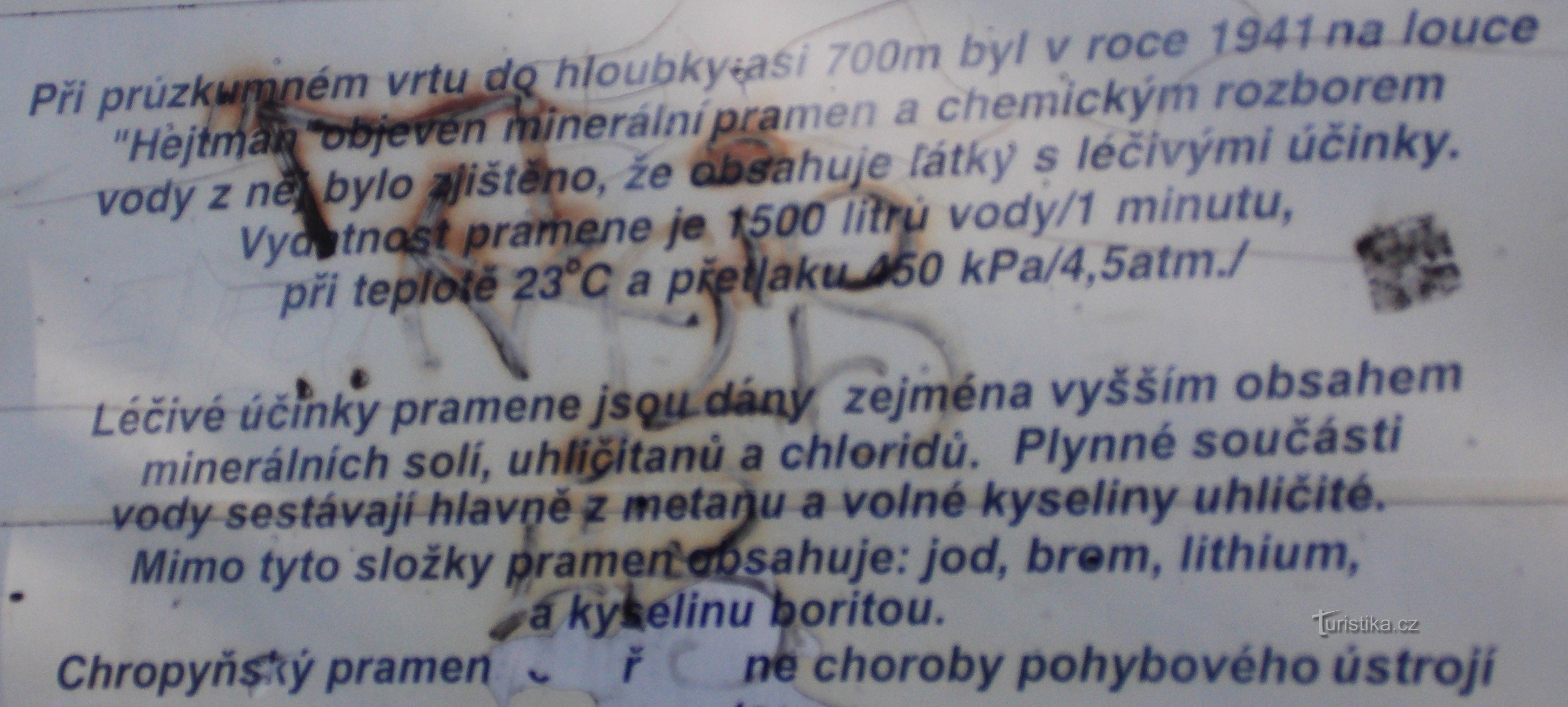 Chropyňský mineralni izvor