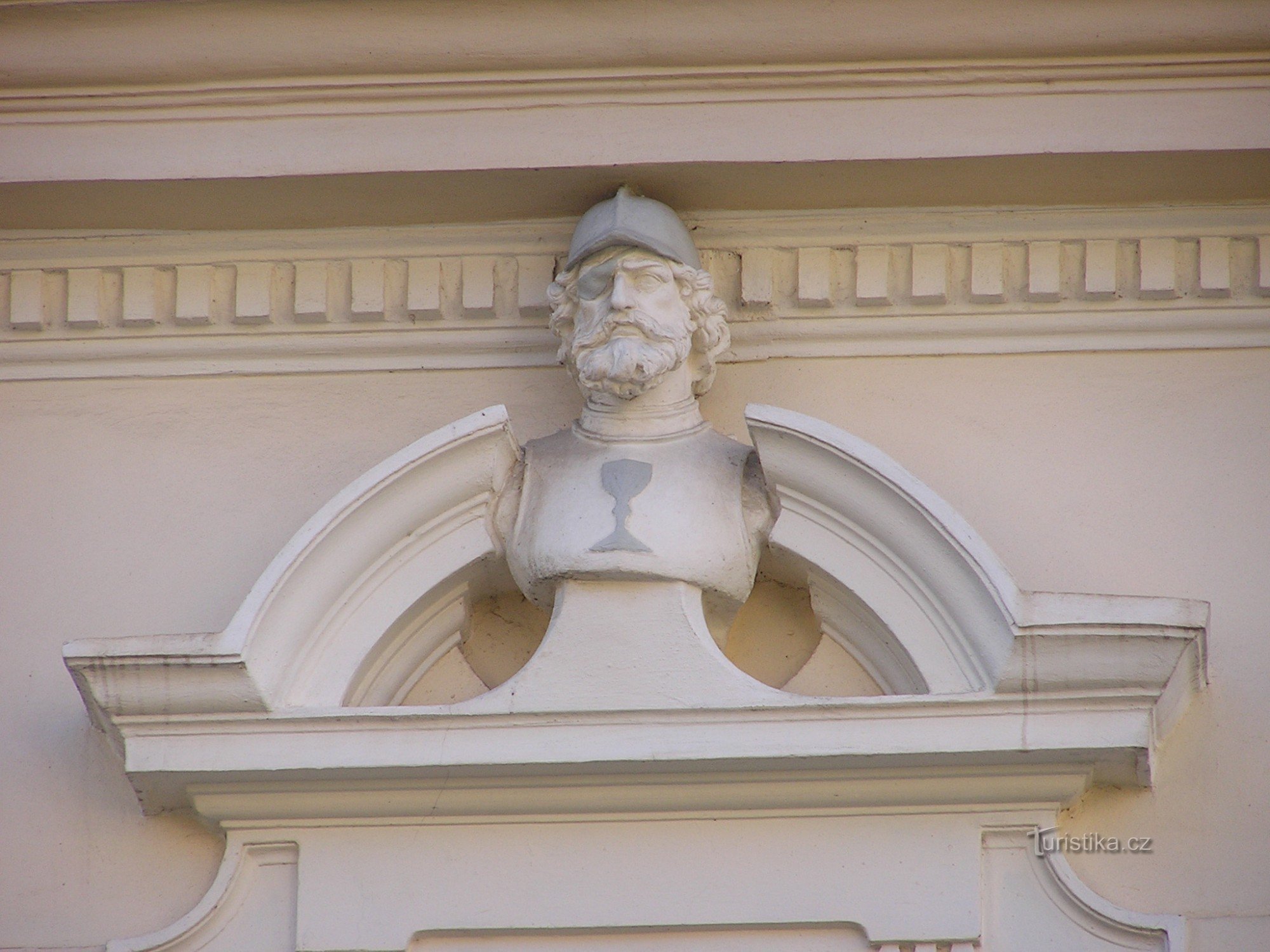 Chrudim - busto de Jan Žižka de Trocnov