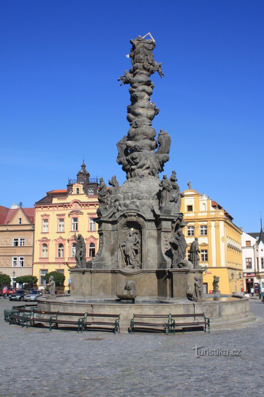 Chrudim - coloana Schimbării la Față a Domnului